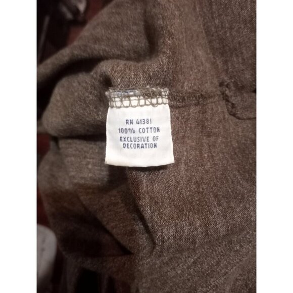 Polo Ralph Lauren Shirt Mens 2XLT 2XL Tall Brown Rugby Polo Long Sleeve Cotton - Picture 11 of 13